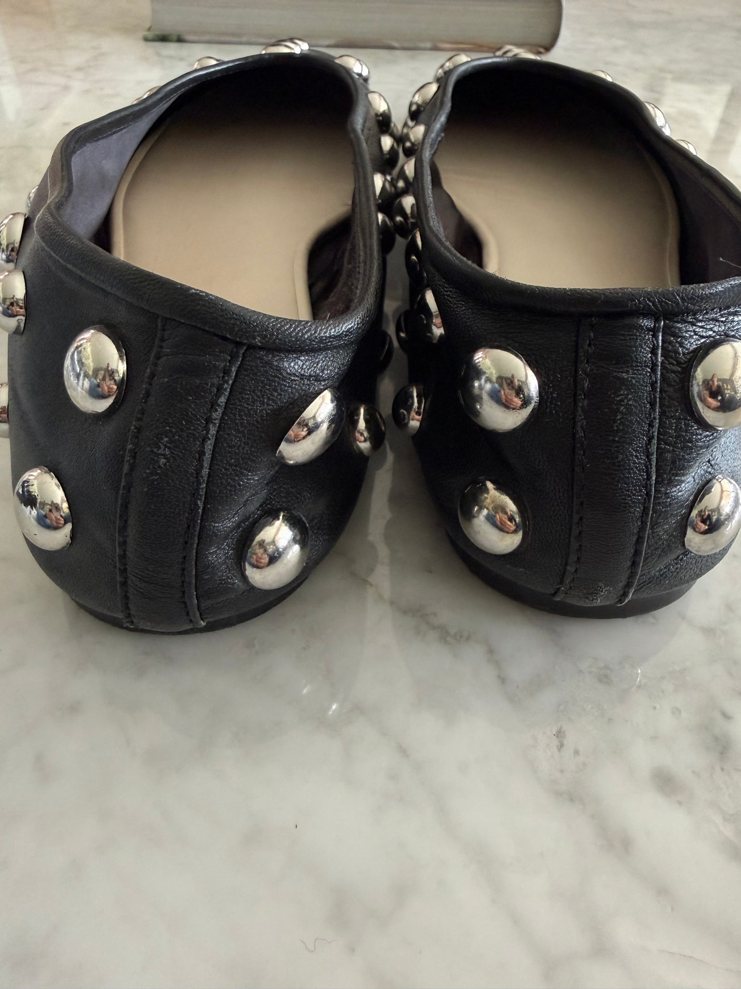 Balerina Zara piel tachas