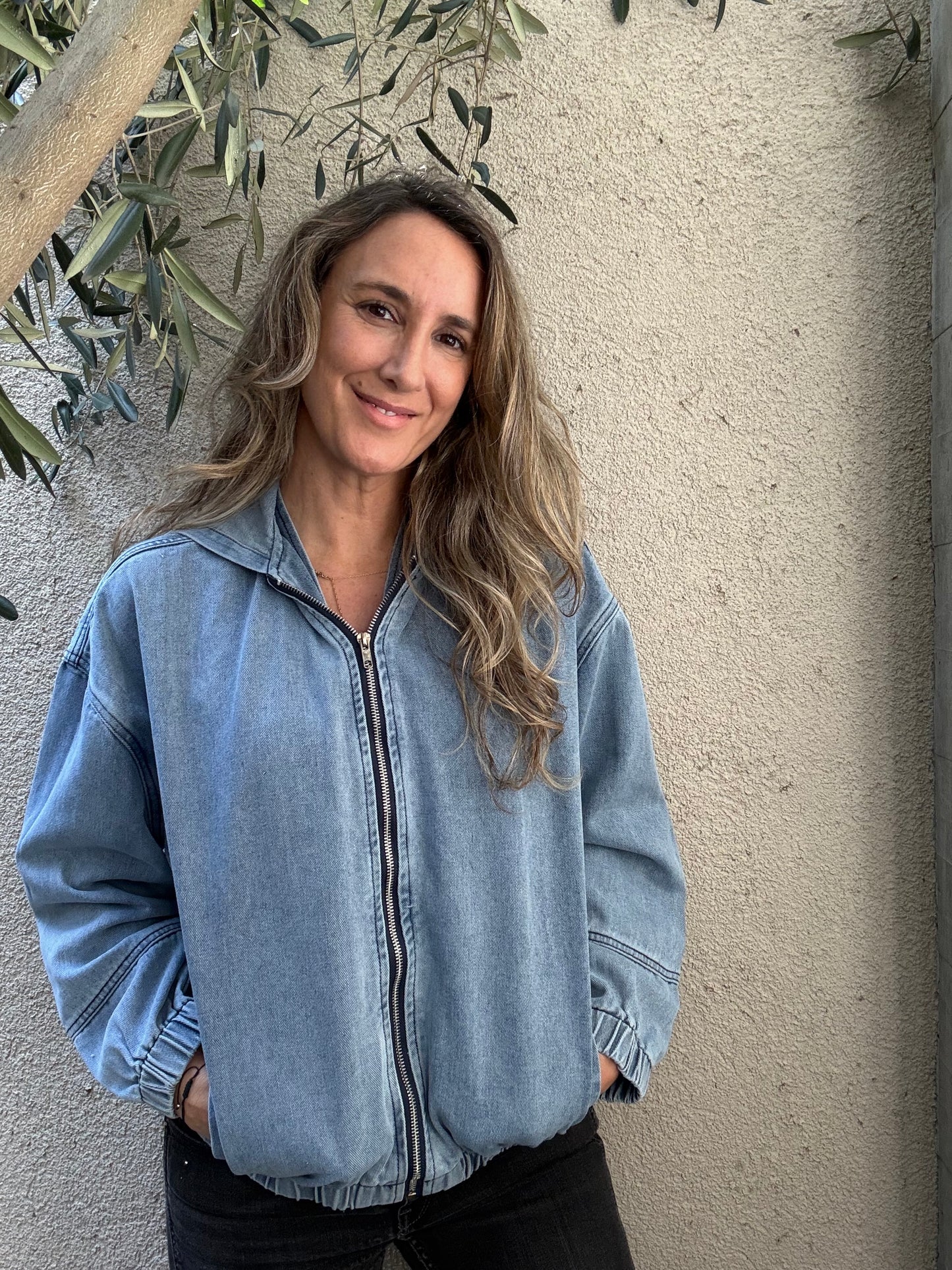 Chaqueta jeans celeste