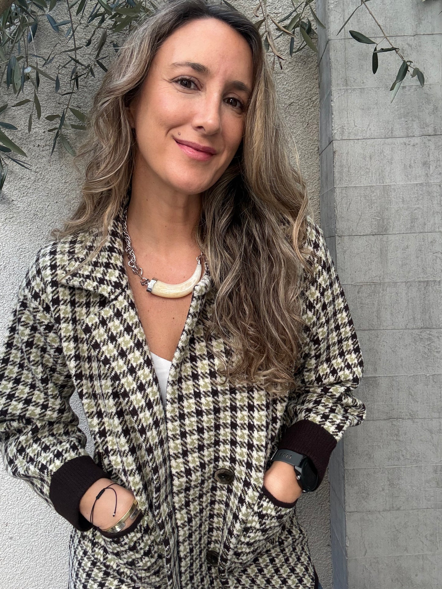 Abrigo/chaqueta cuadros