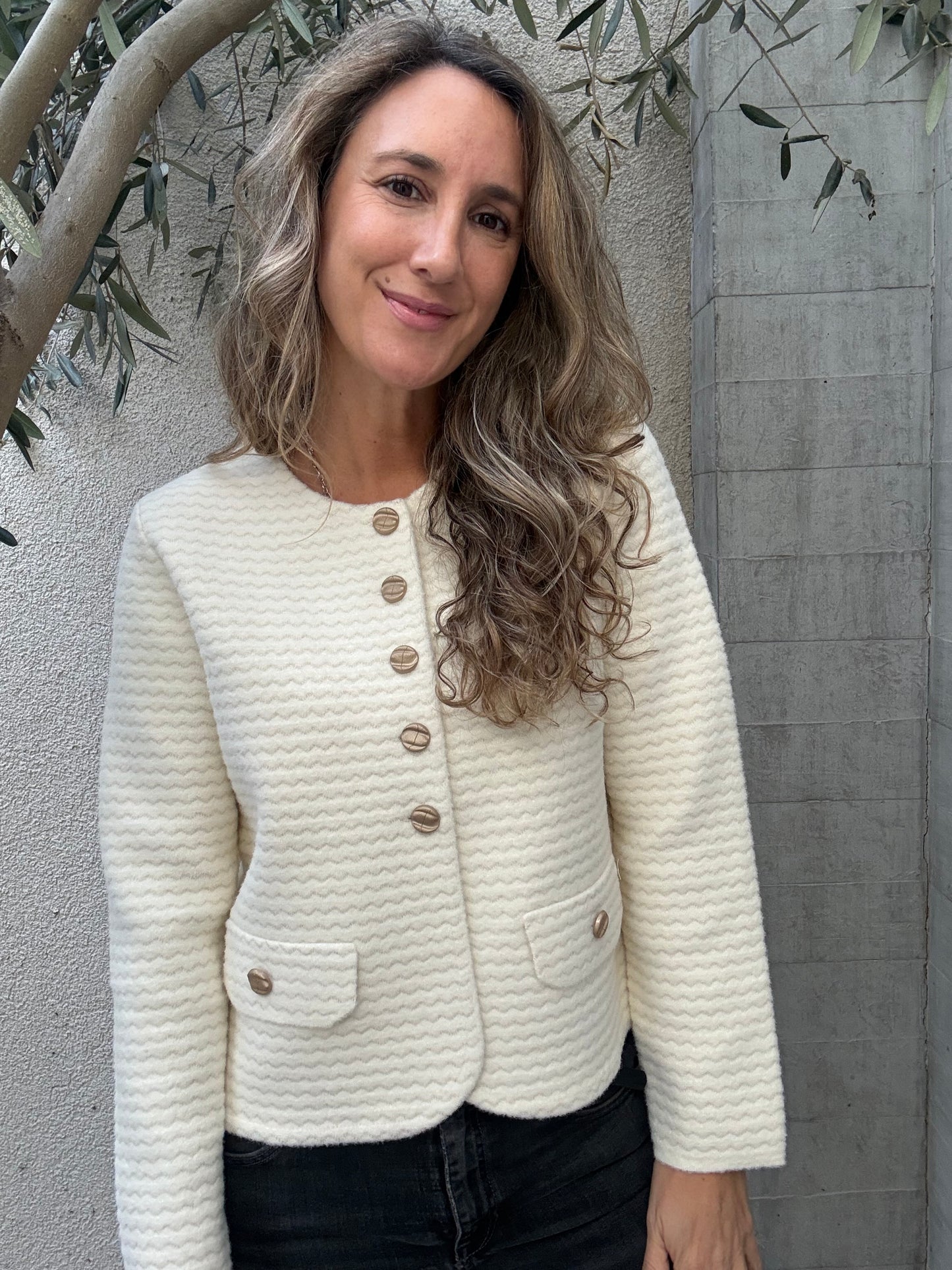Chaleco/chaqueta Girona crema