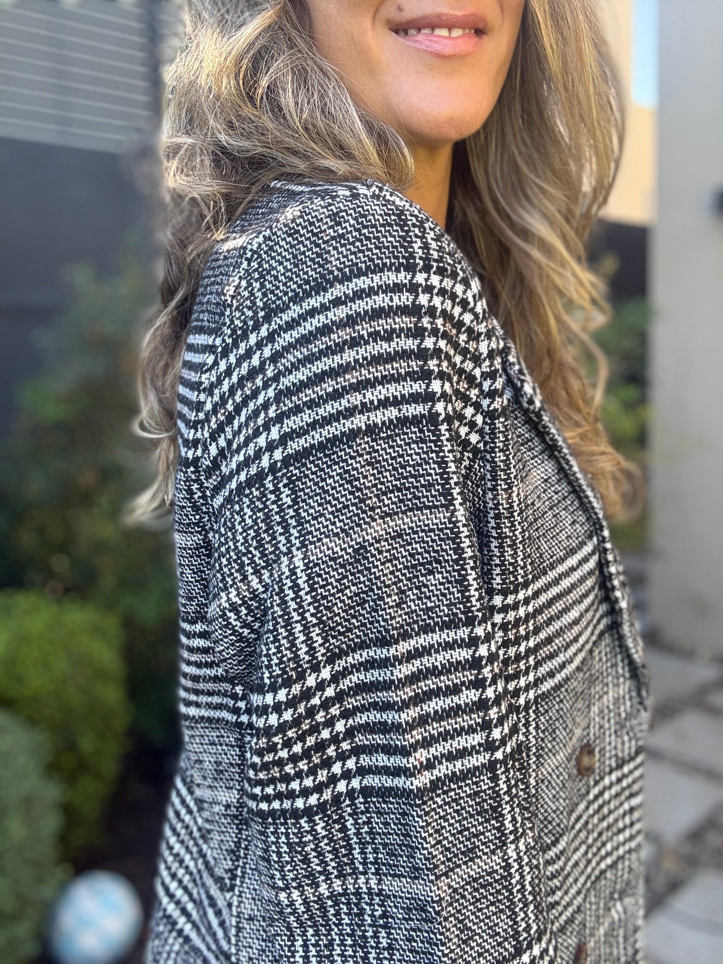 Abrigo tweed