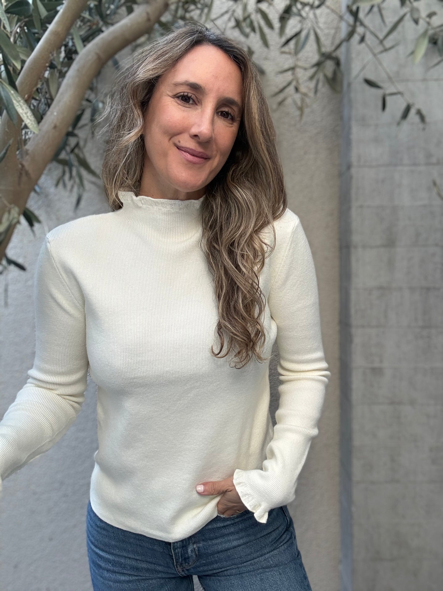 Sweater vuelitos crudo