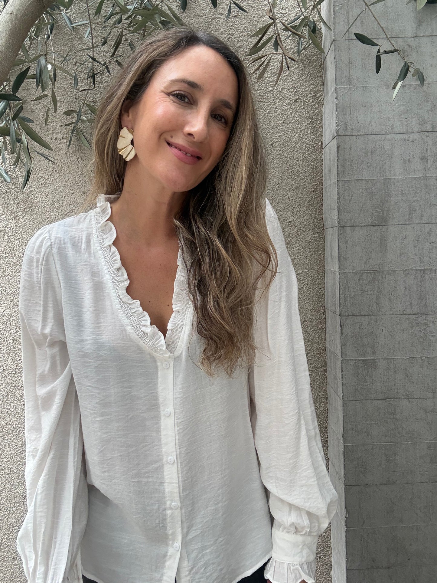 Blusa vuelitos blanca