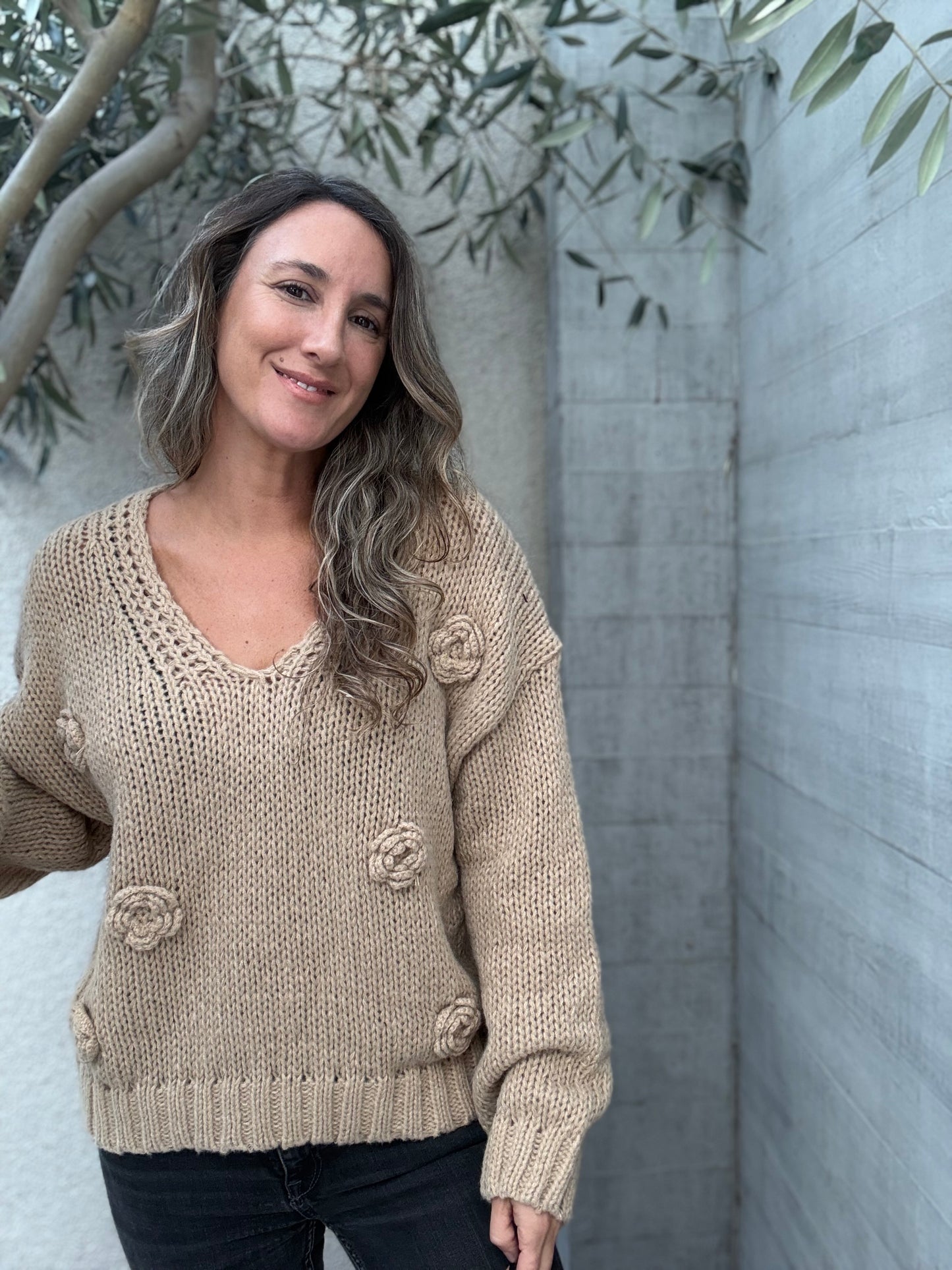 Sweater Compostela camel