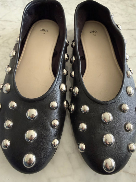 Balerina Zara piel tachas