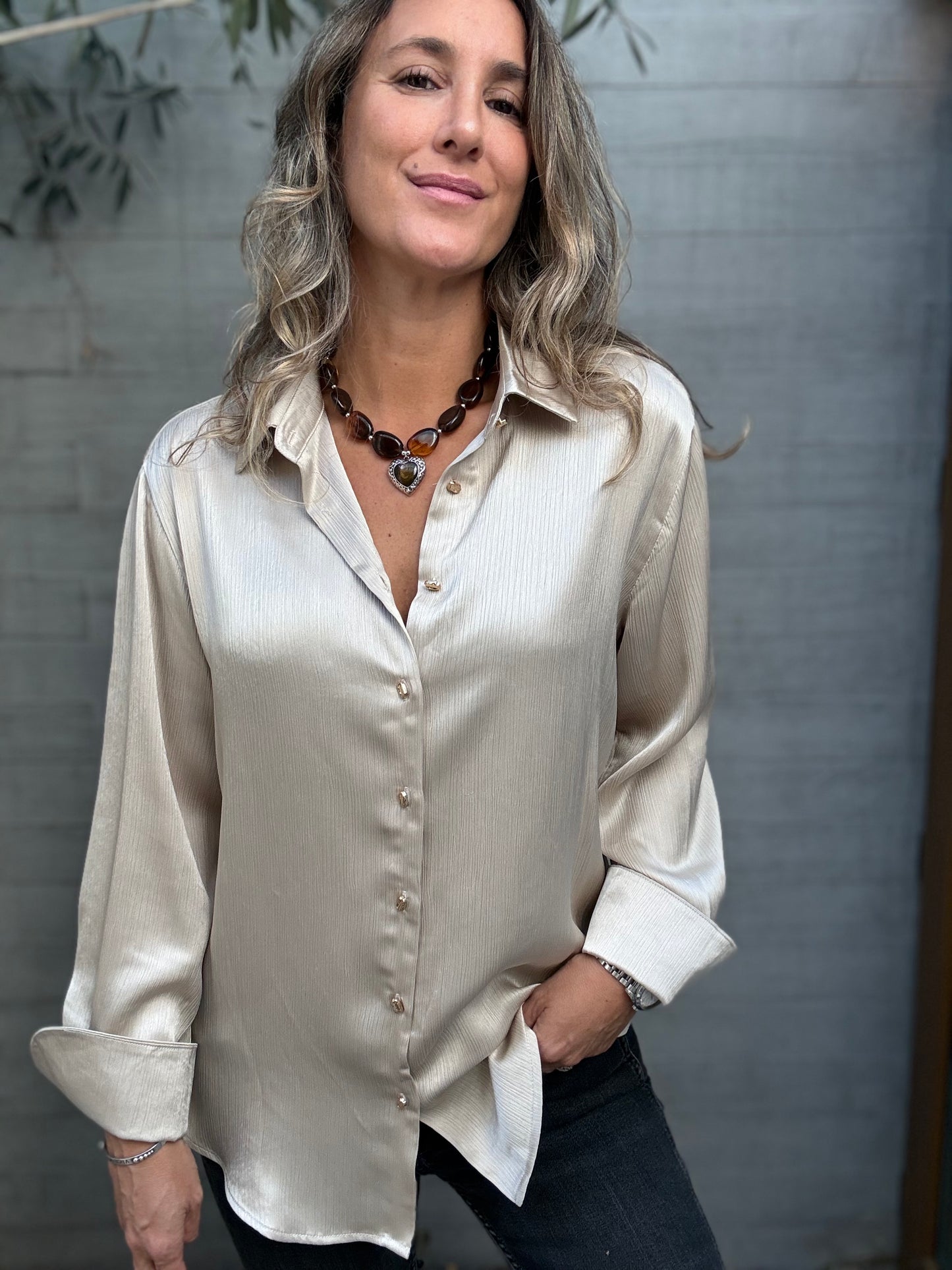 Blusa Santander dorada