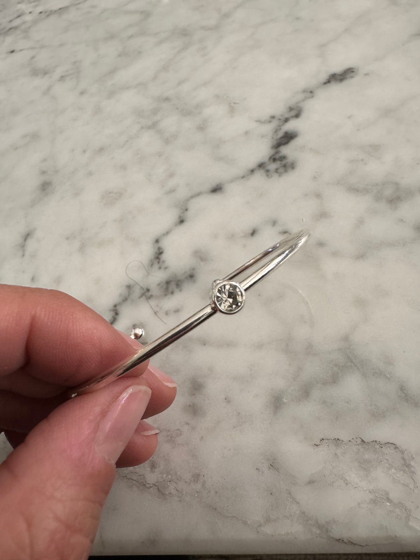 Pulsera nudo plateada