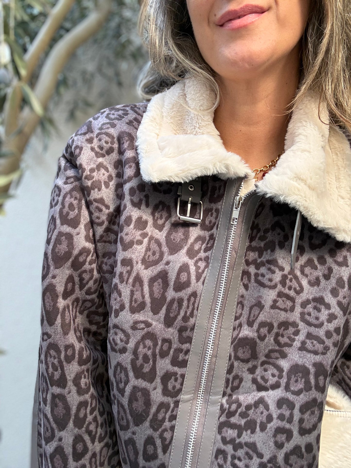 Chaqueta chiporro gris