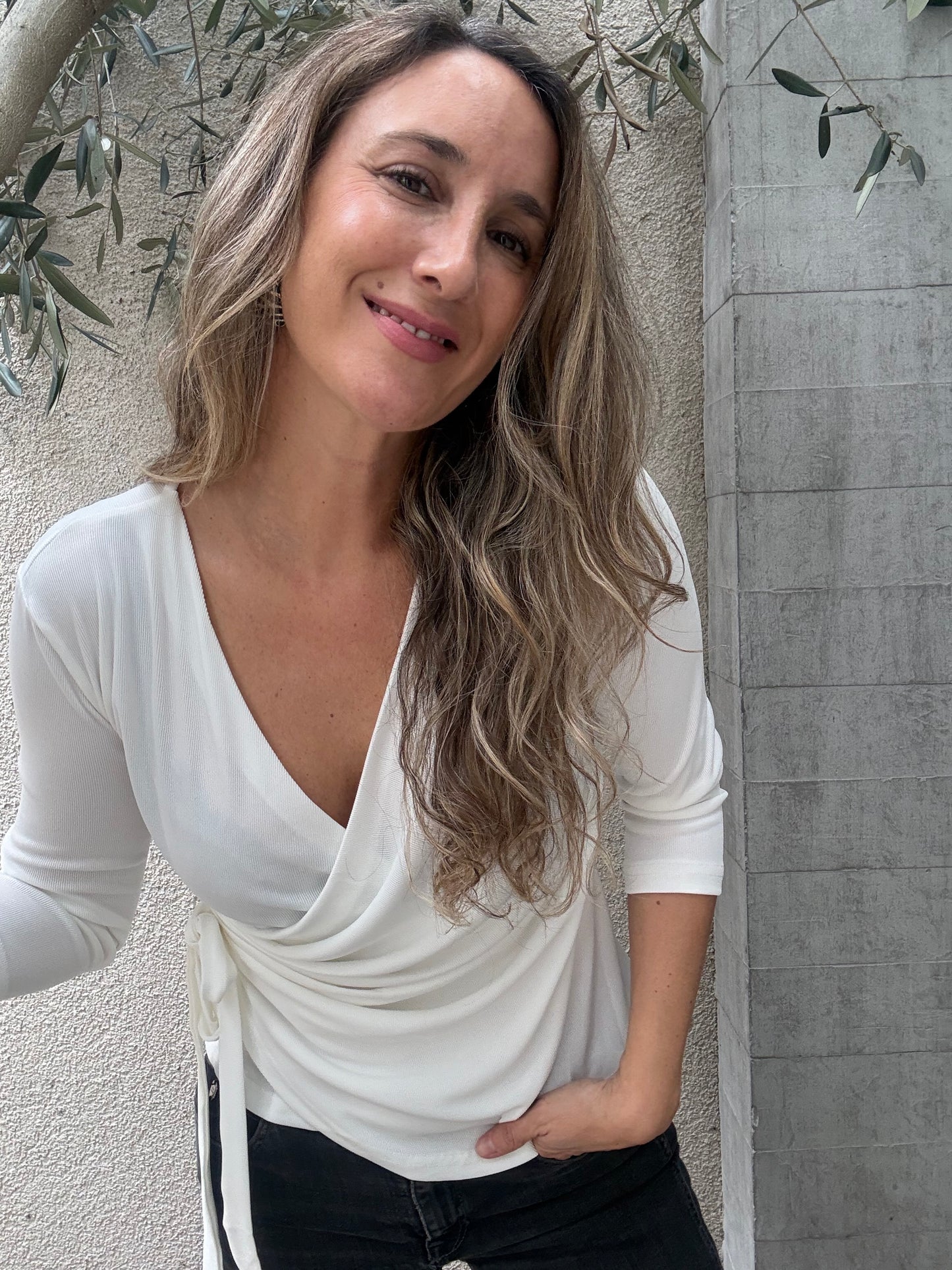 Polera Girona blanca