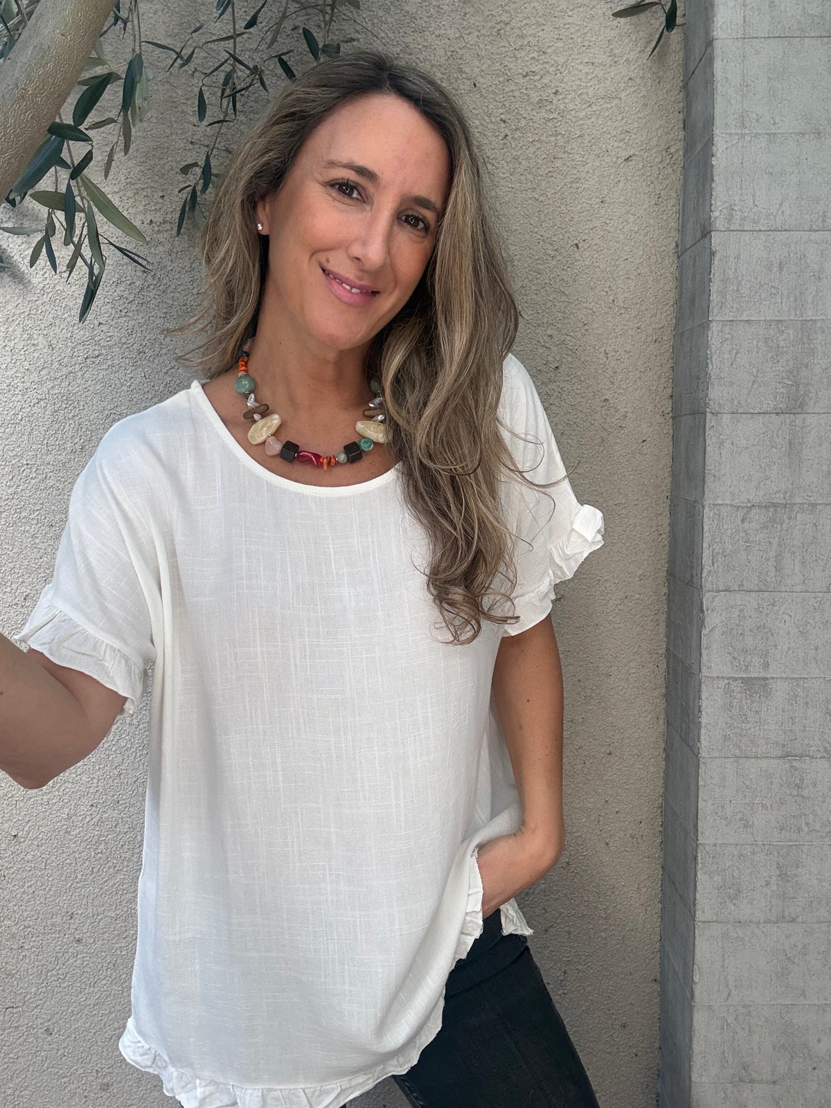 Polera Ibiza blanca
