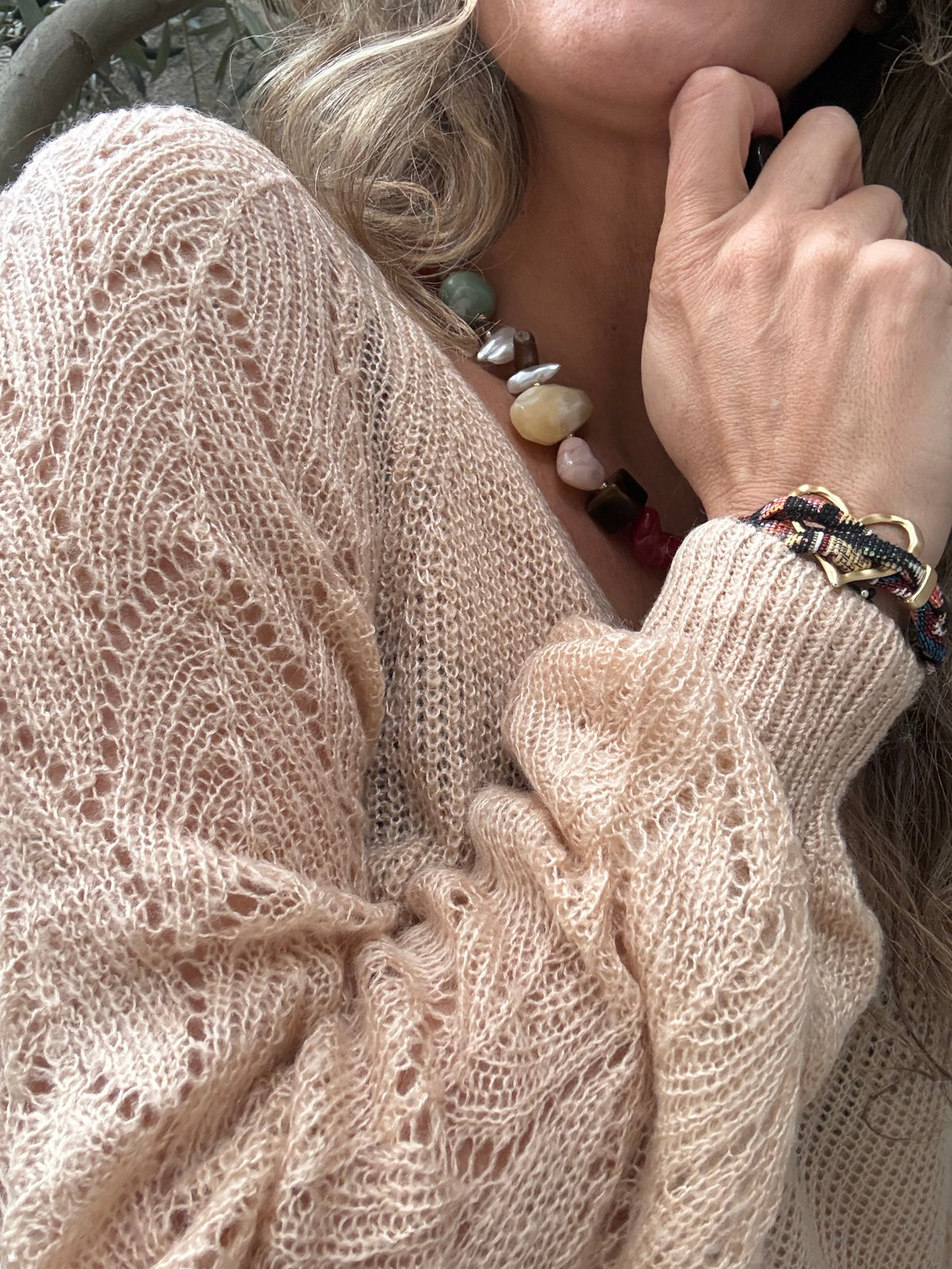 Chaleco natural beige