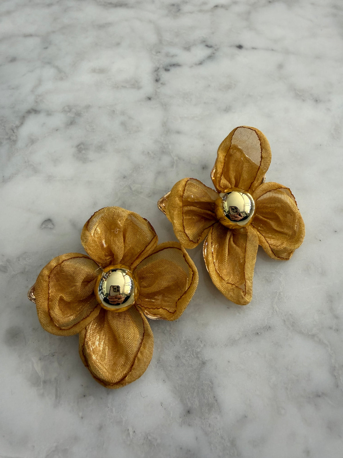 Aros Super flores mostaza