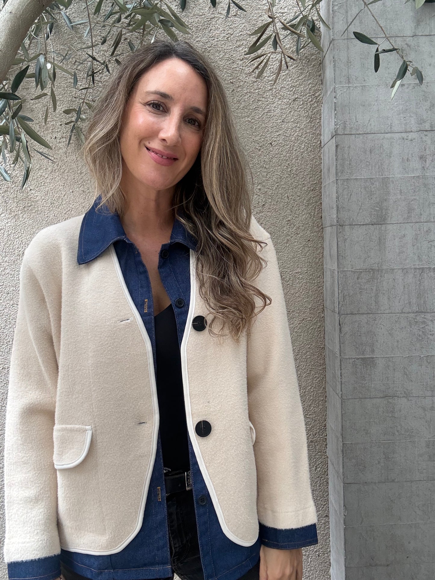 Chaqueta/camisa crudo