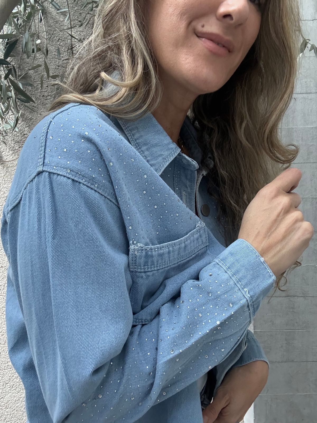 Camisa jeans Girona Celeste