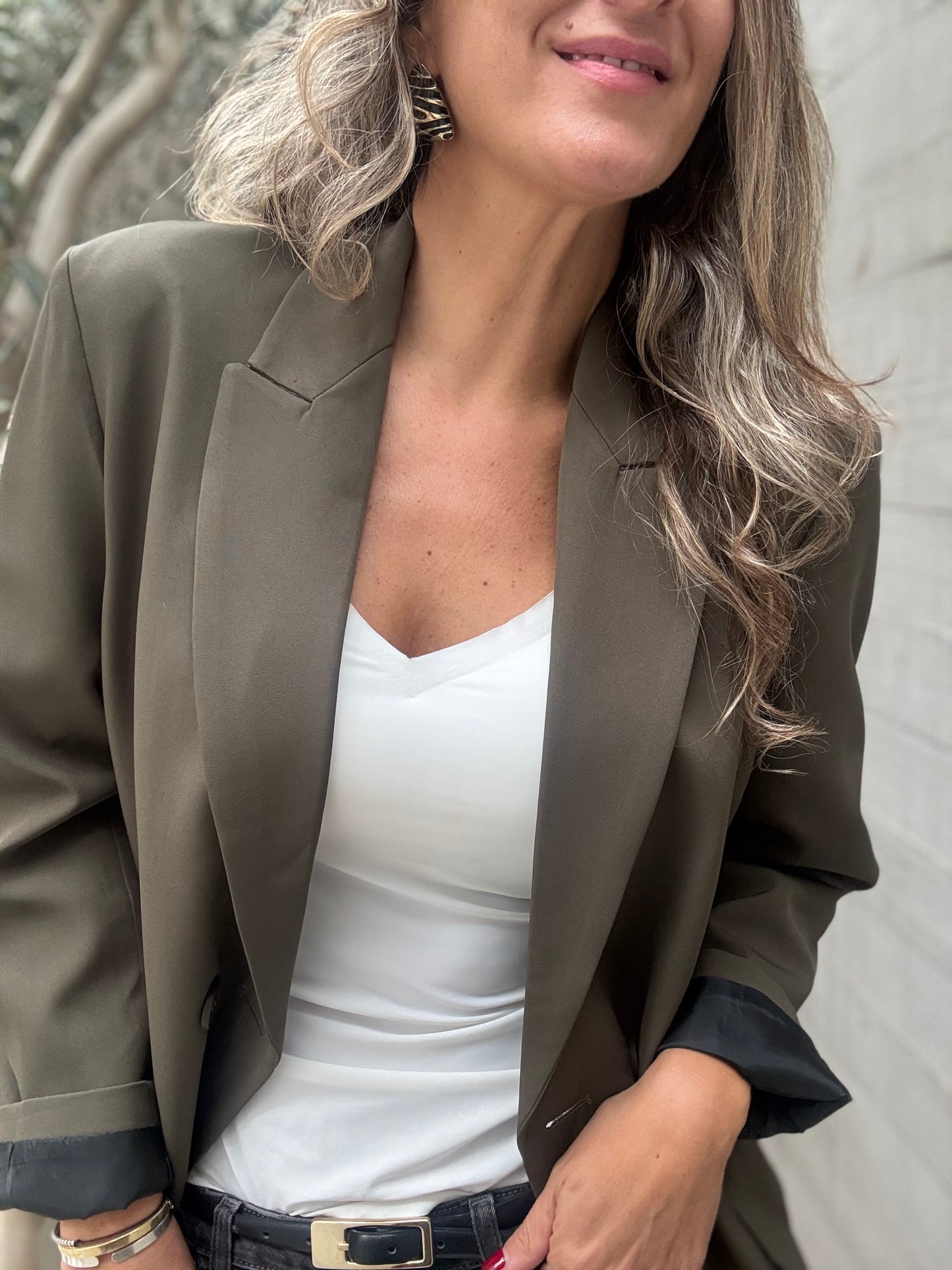 Blazer sastrero verde