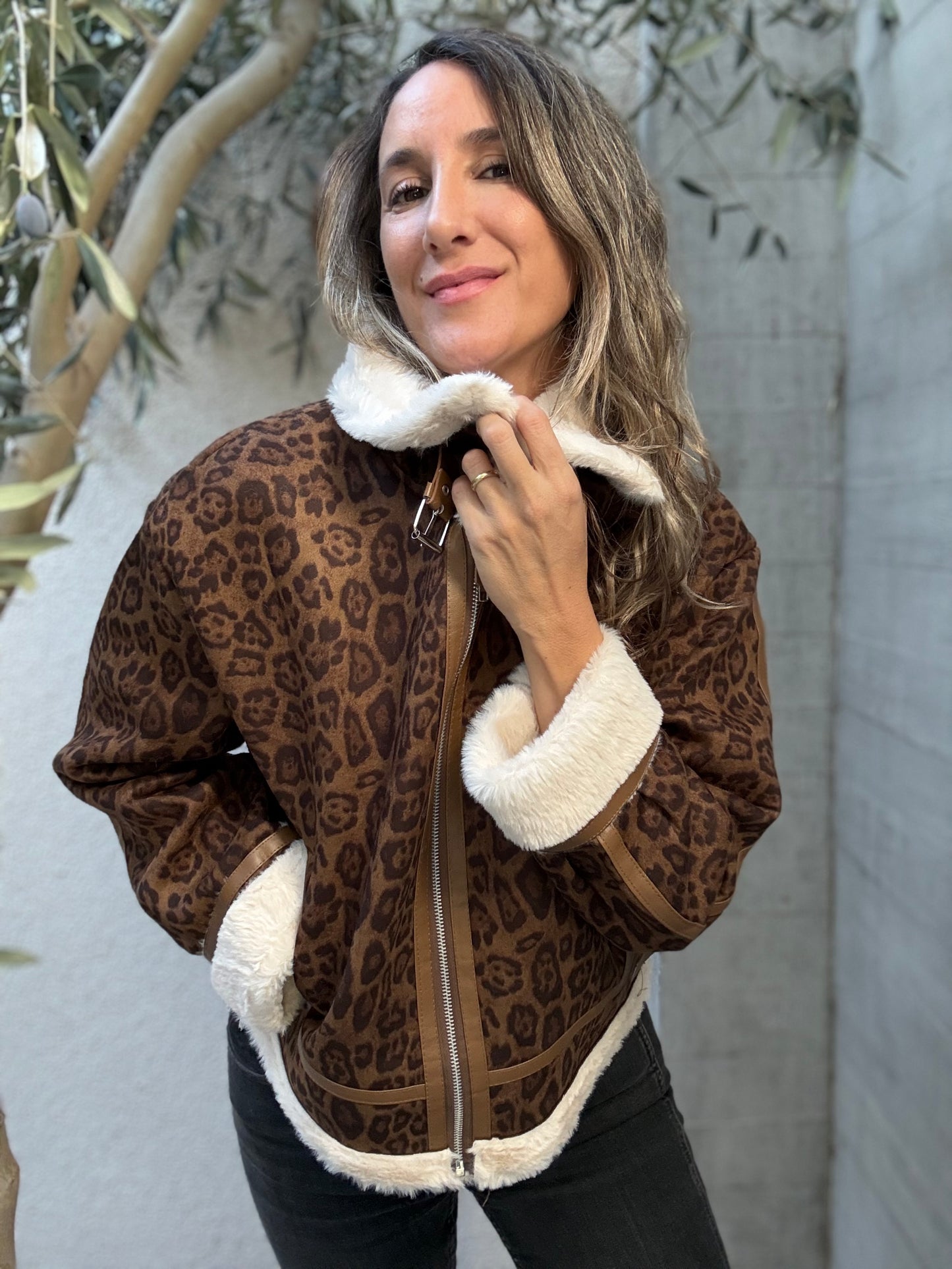 Chaqueta chiporro camel