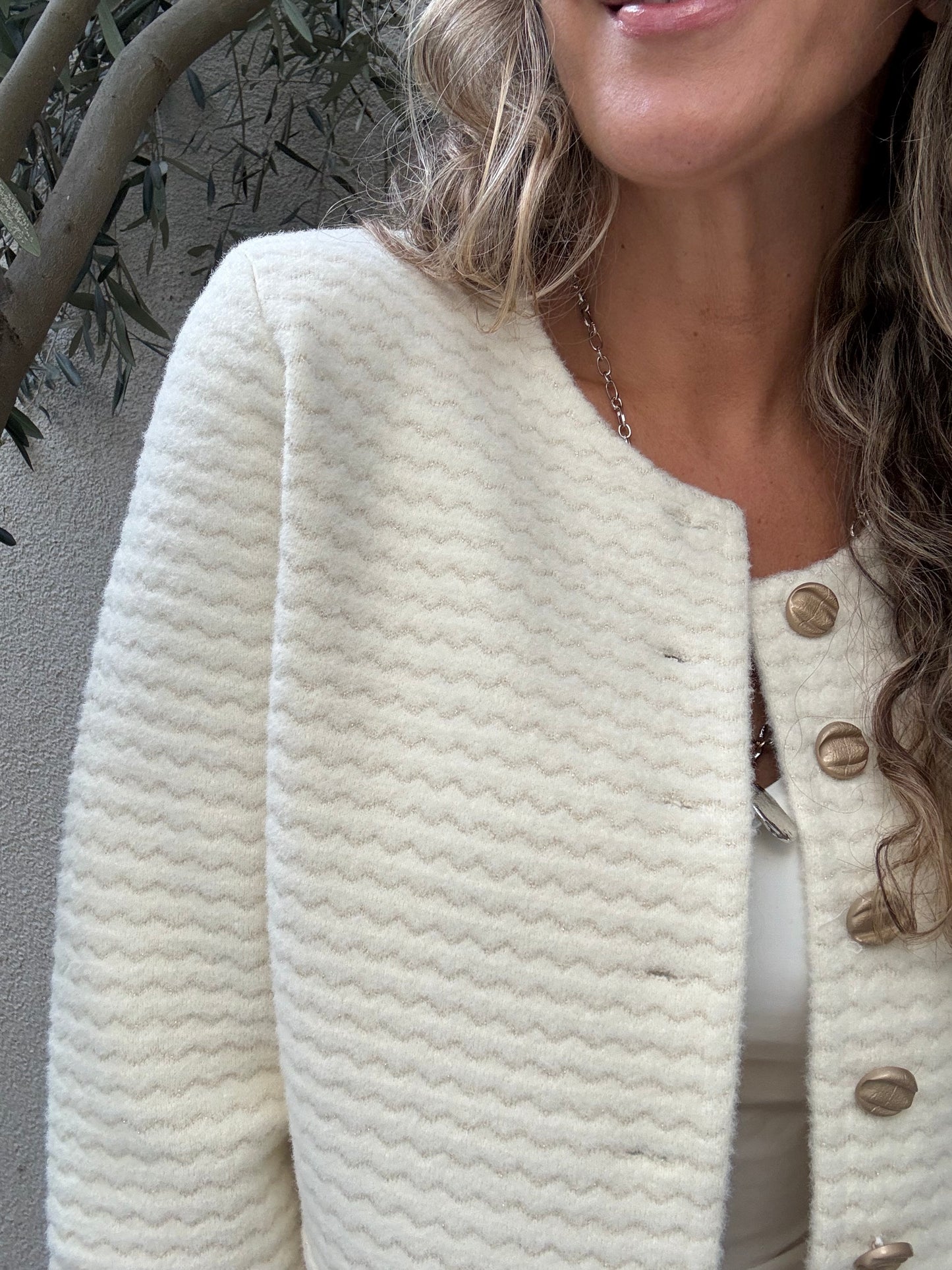 Chaleco/chaqueta Girona crema