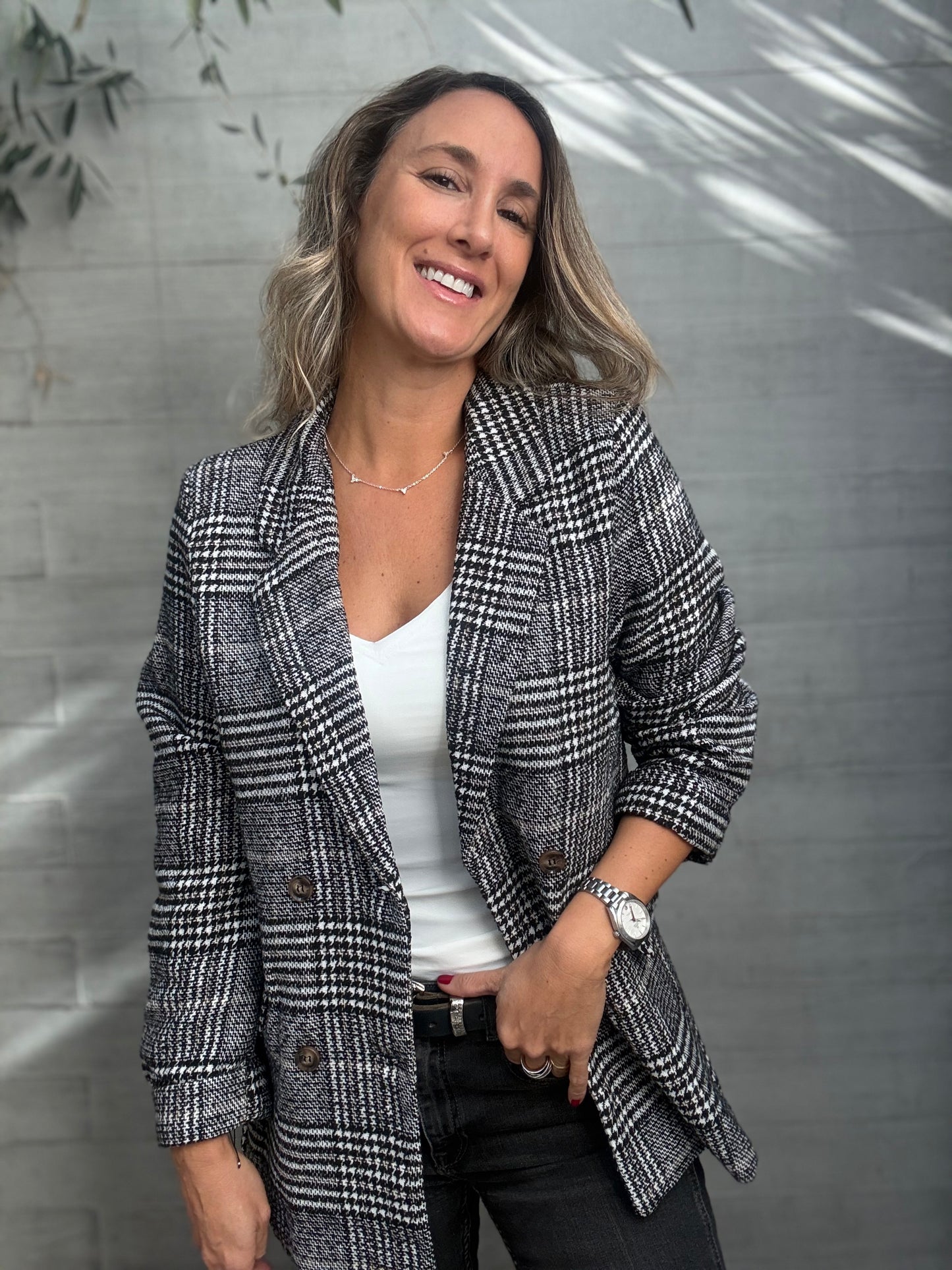 Abrigo tweed