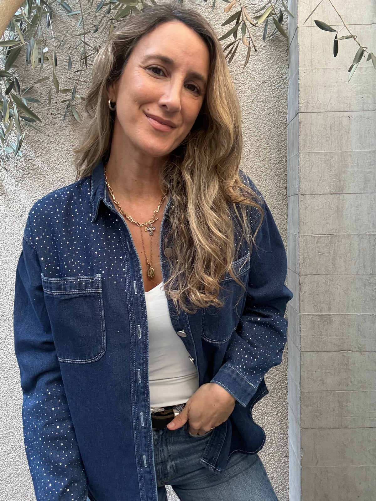 Camisa jeans Girona azul