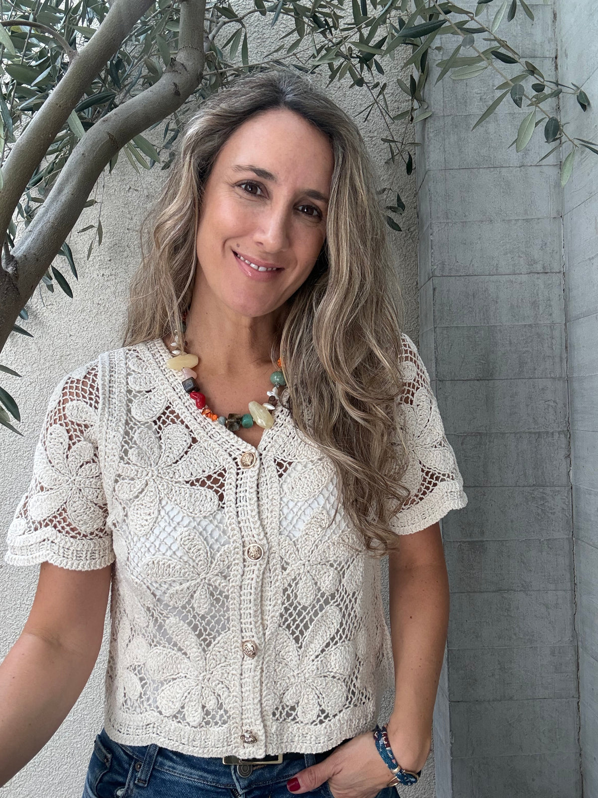 Chalequito cuenca beige