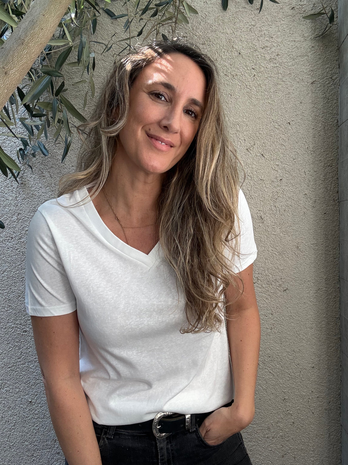 Polera básic blanca