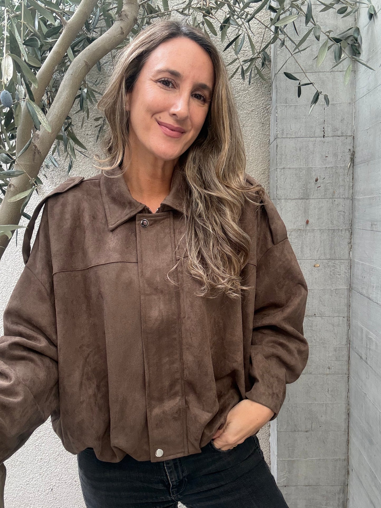 Chaqueta Asturiana café verdoso