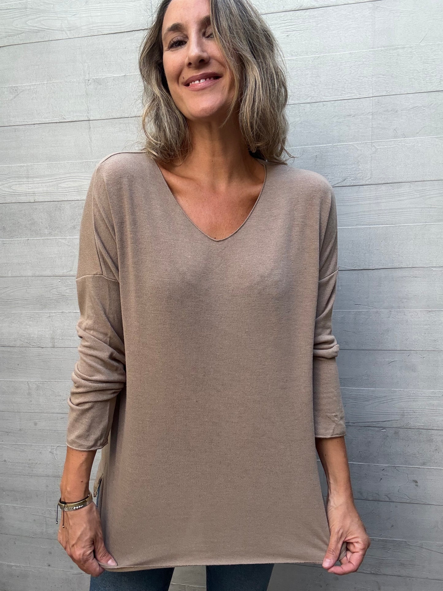 Polera Burgos beige