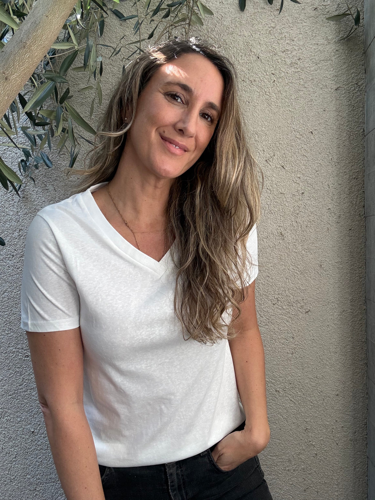 Polera básic blanca