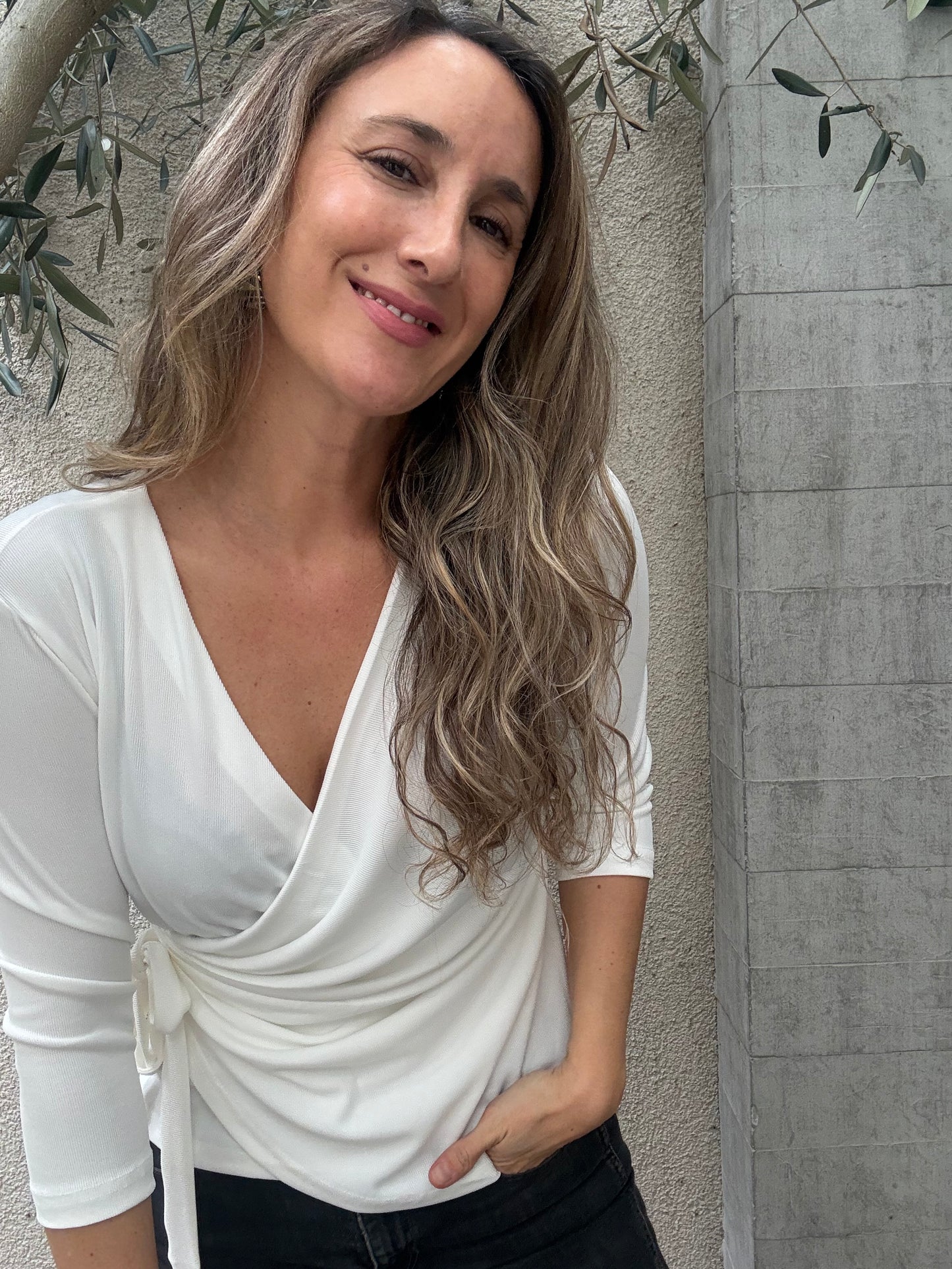 Polera Girona blanca