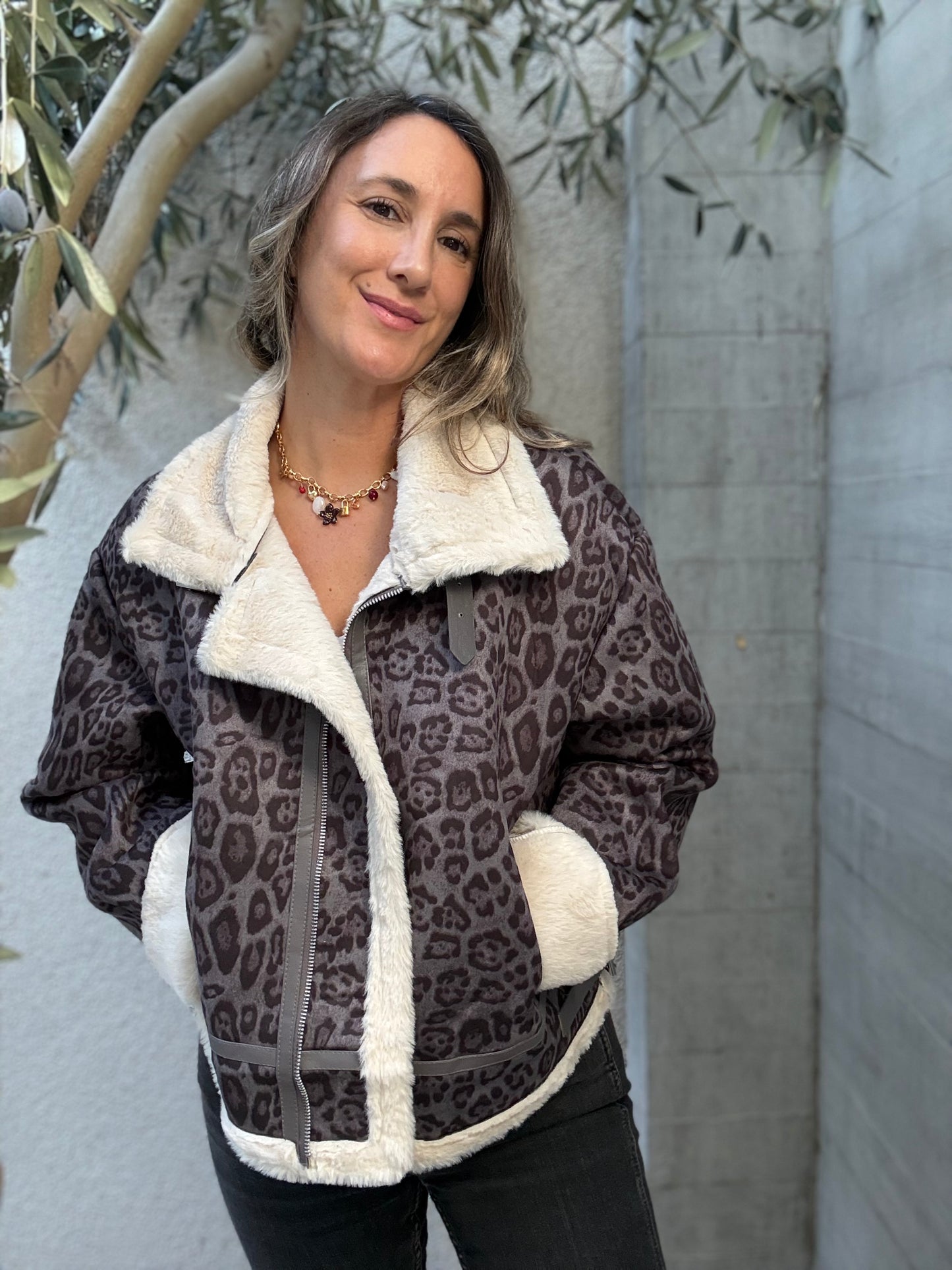 Chaqueta chiporro gris