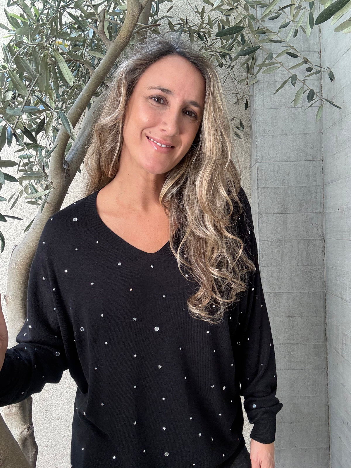 Chalequito tachas negro