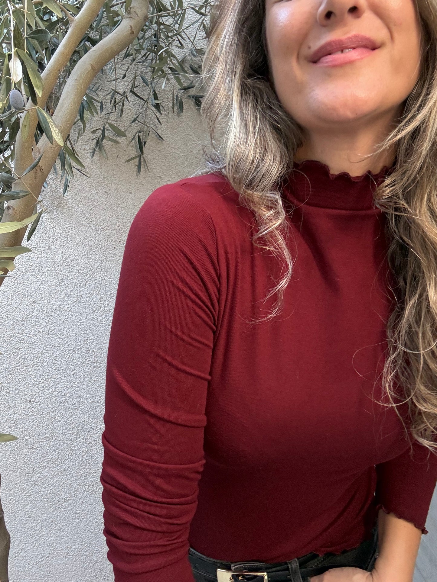 Polera Murcia burdeo