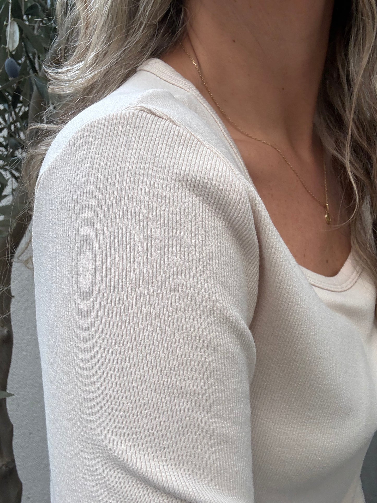 Polera simple microfibra crudo