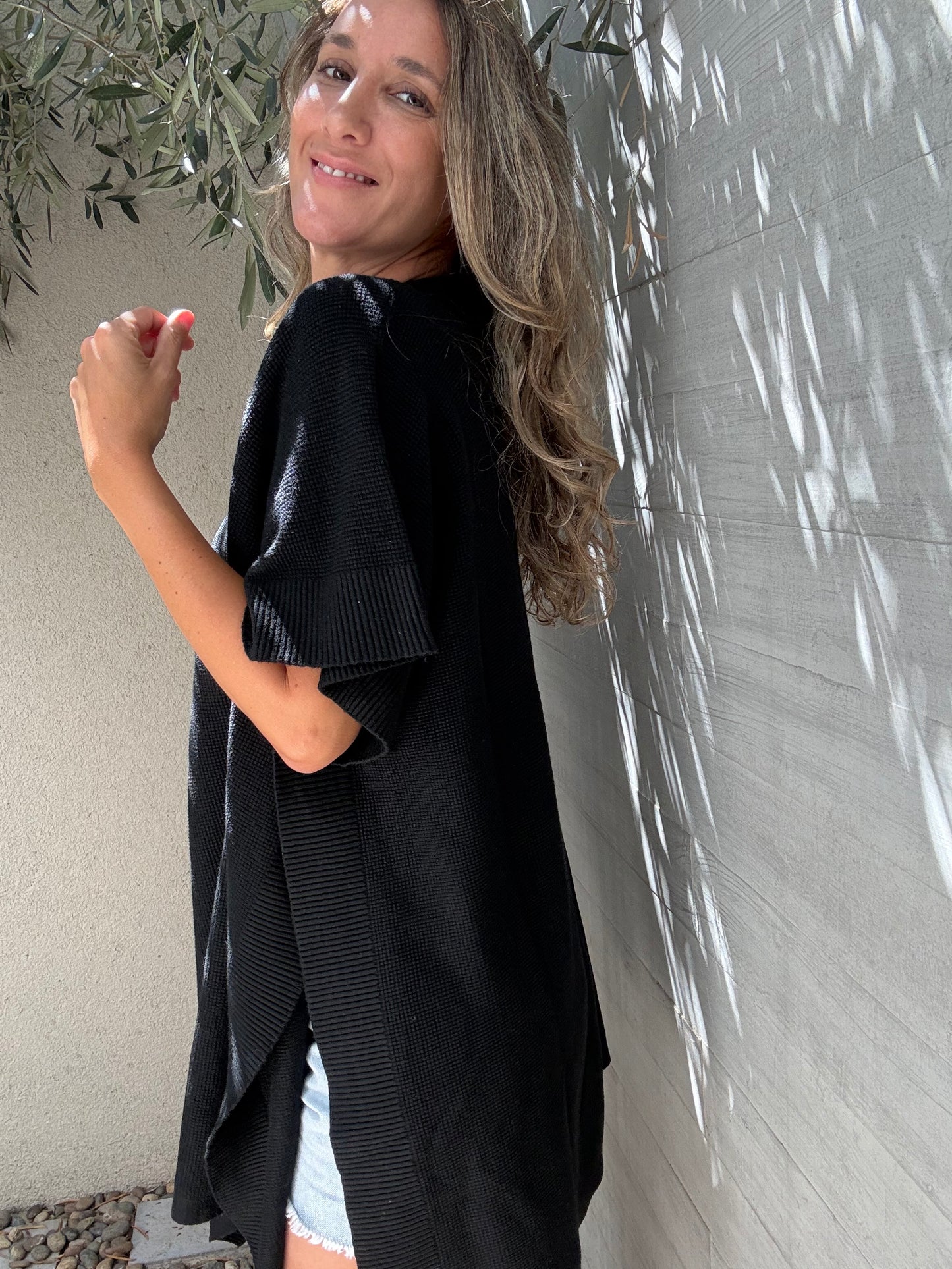 Poncho Andalucía negro