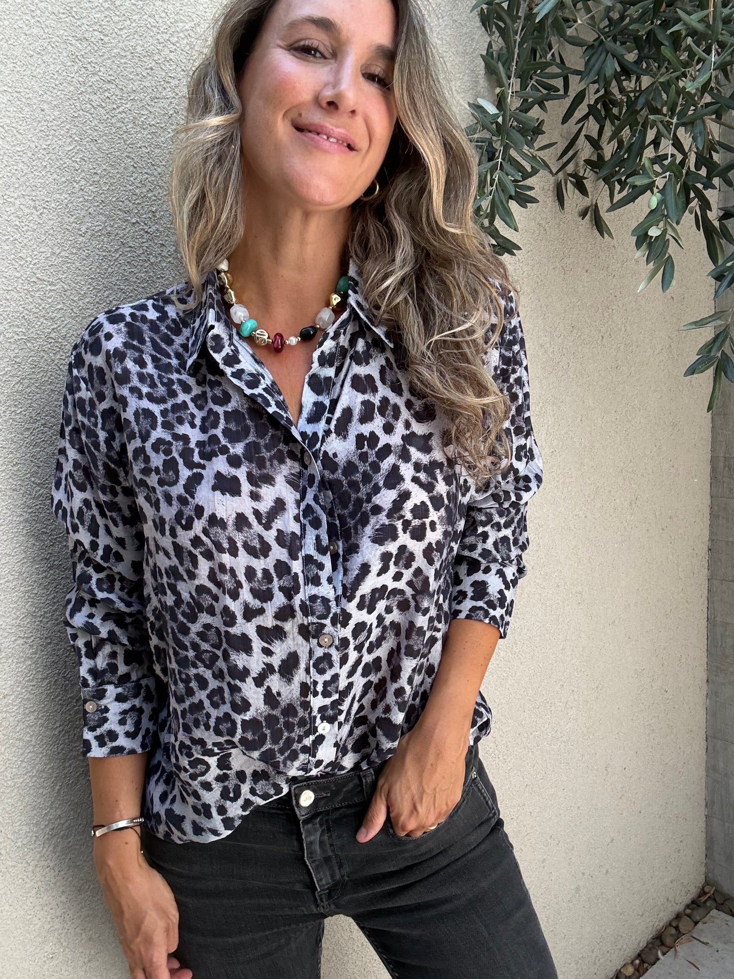 Blusa Valencia gris