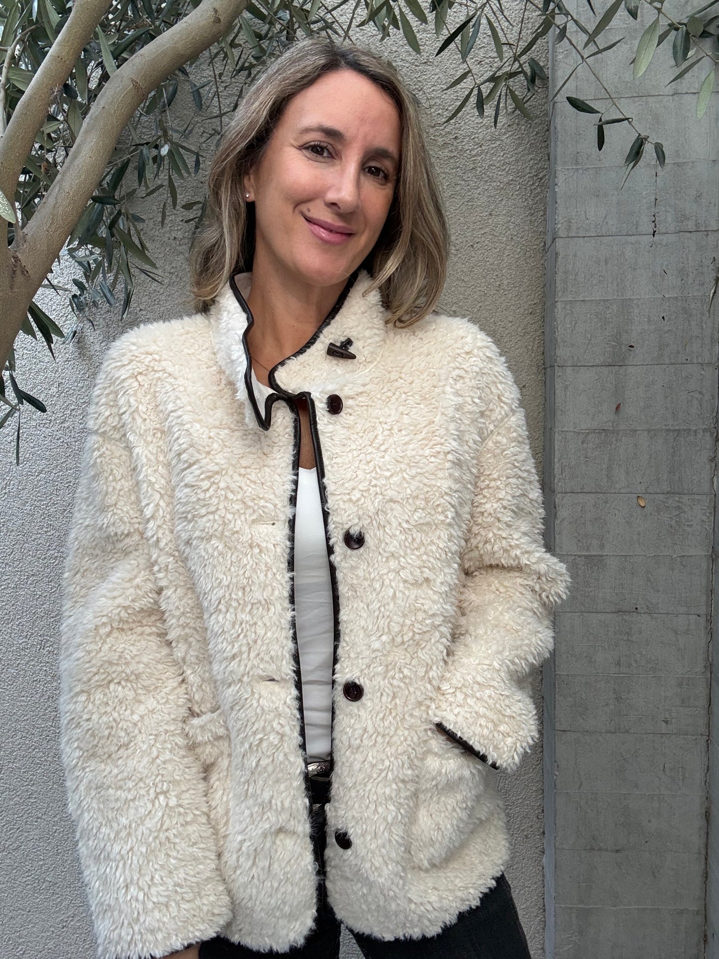 Chaqueta Borrero Beige