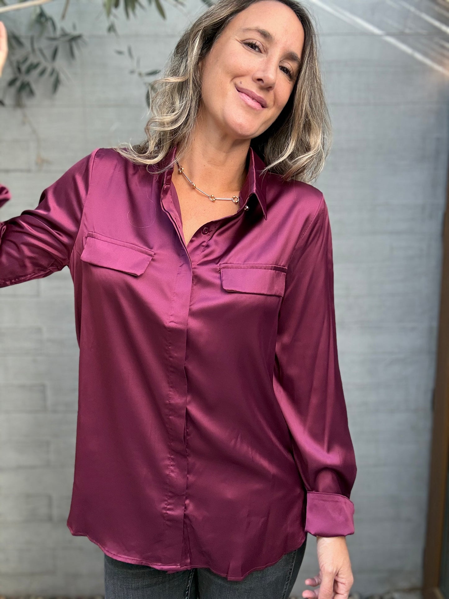 Blusa Ibiza guinda