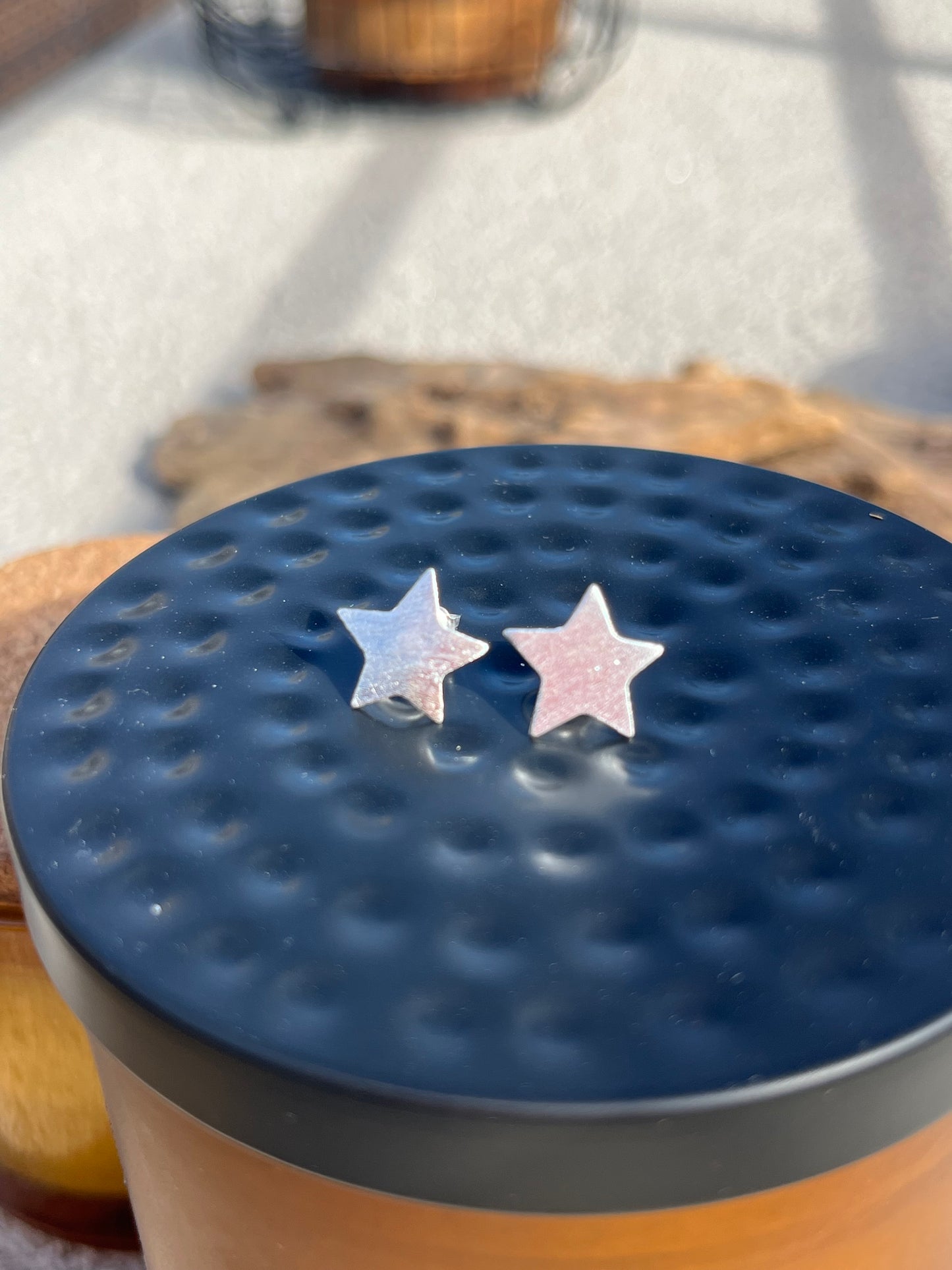 Aros star plateados