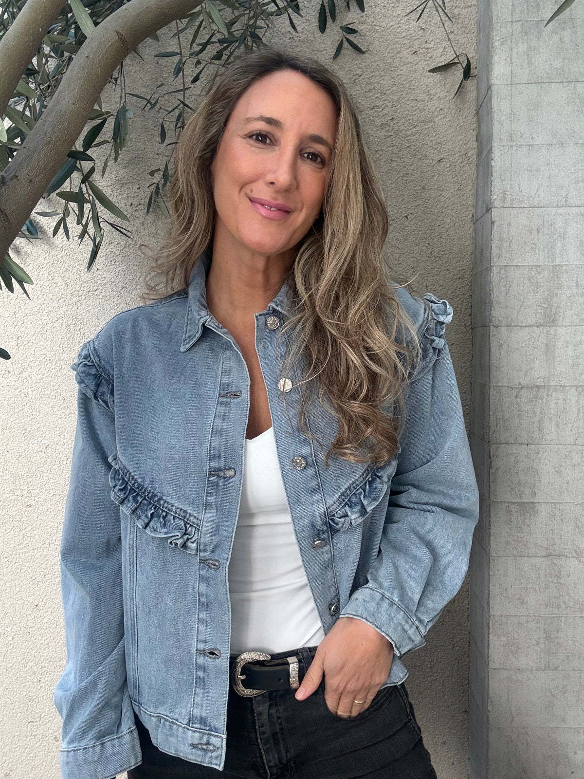 Chaqueta jeans Mallorca celeste
