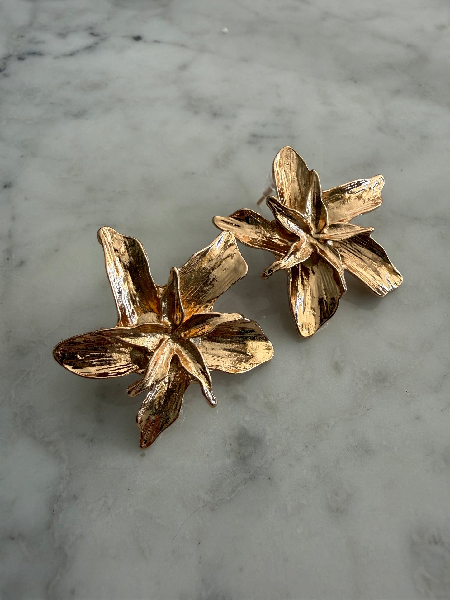 Aros Flor bronce