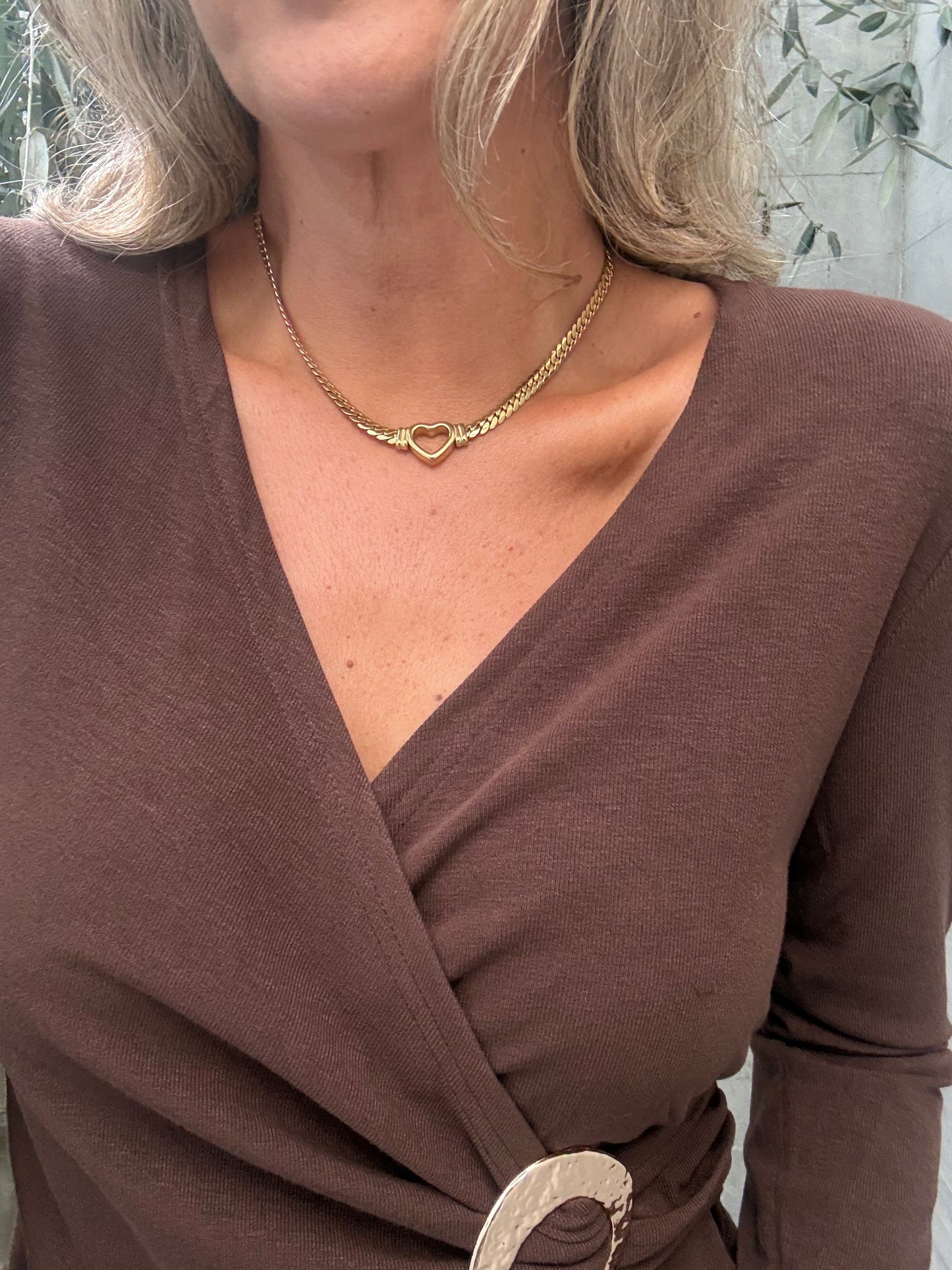 Polera argolla café