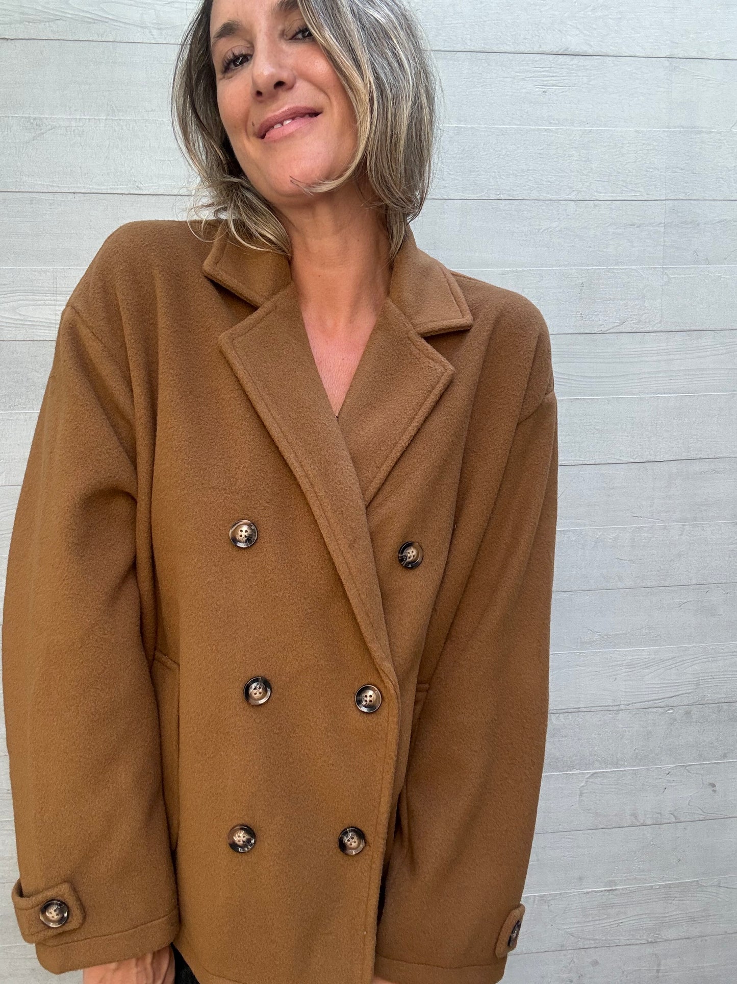 Chaqueta/ abrigo Nuria camel