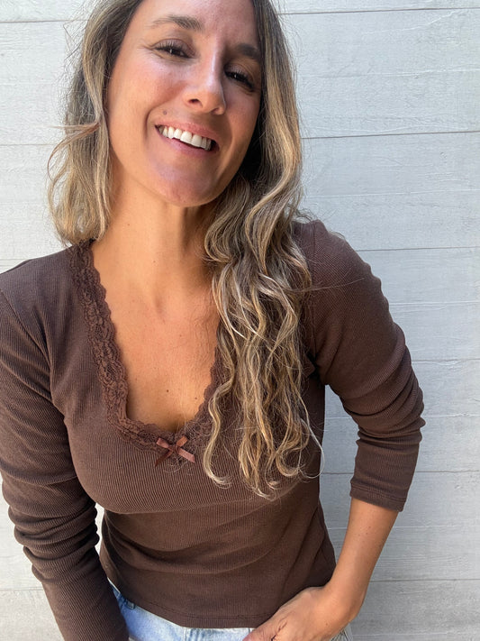 Polera Córdoba café