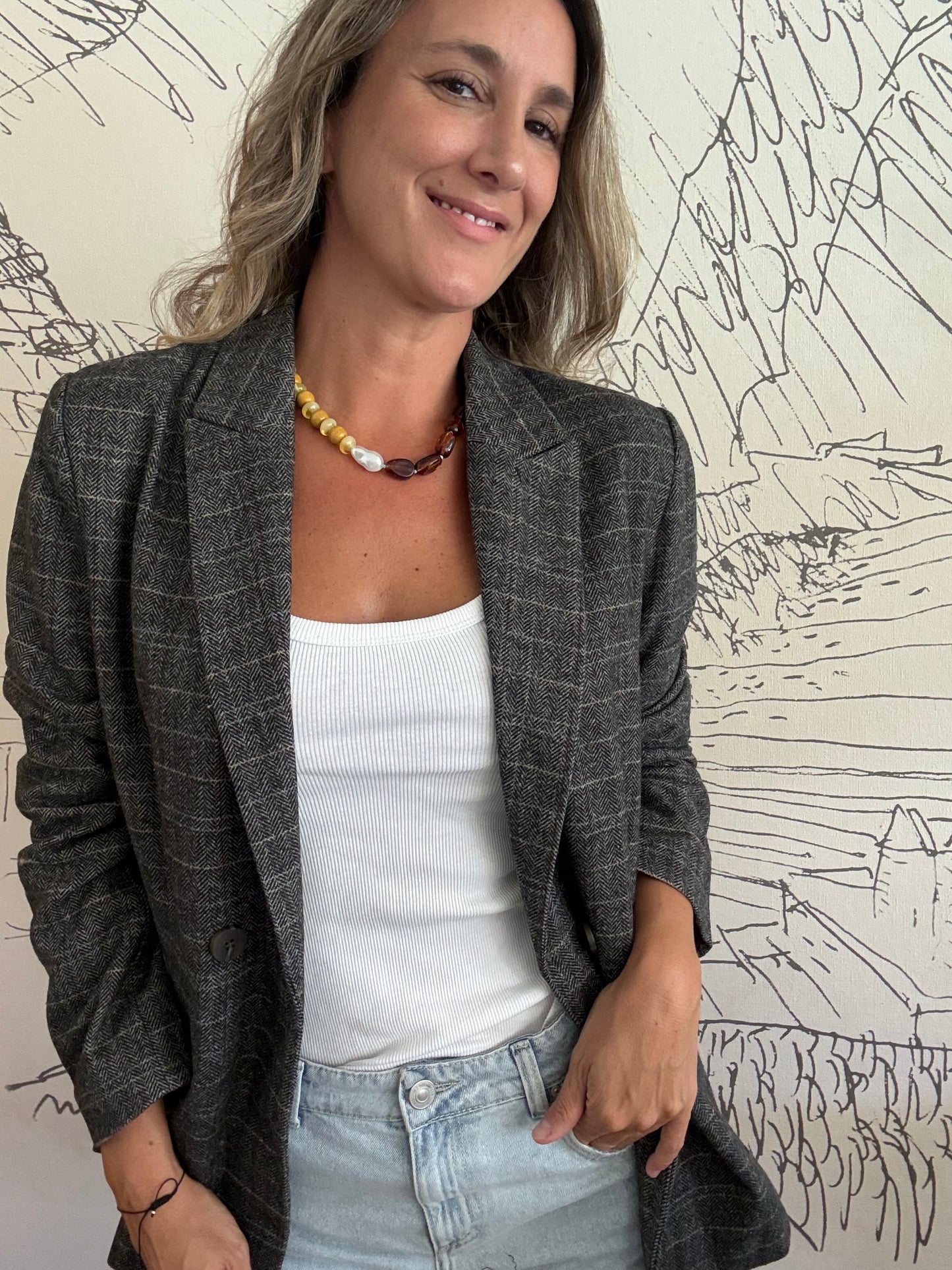 Blazer Inglés gris