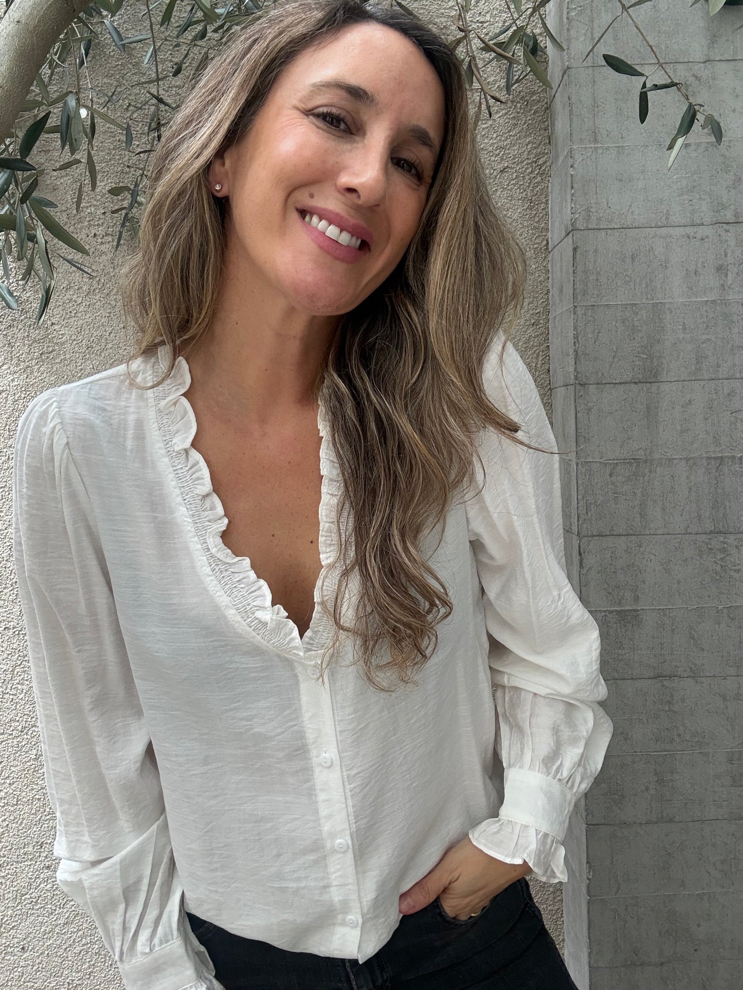 Blusa vuelitos blanca