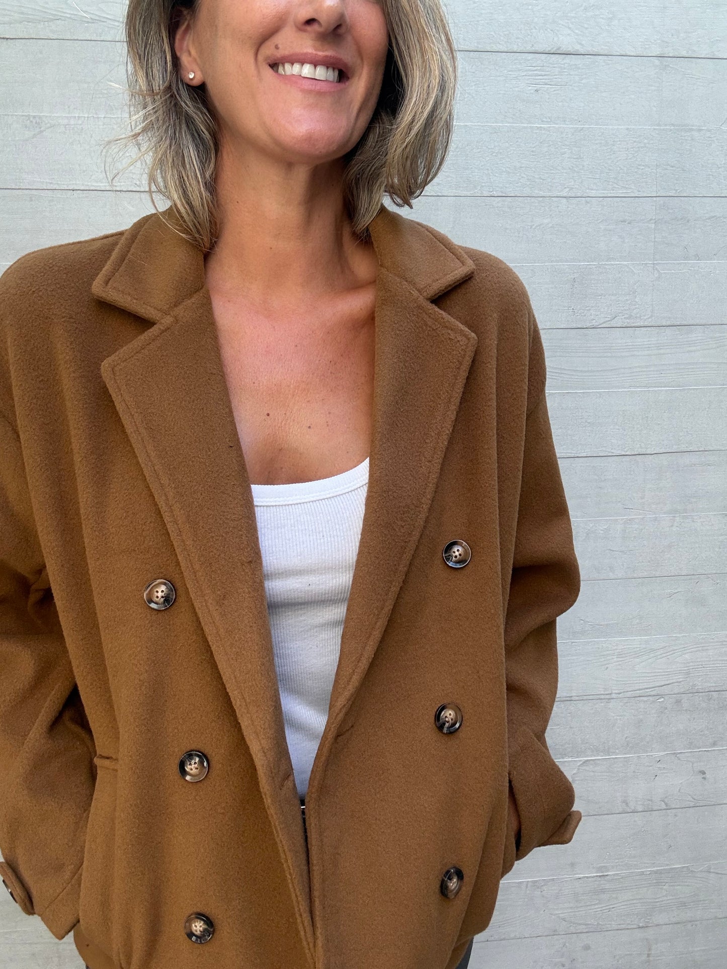 Chaqueta/ abrigo Nuria camel