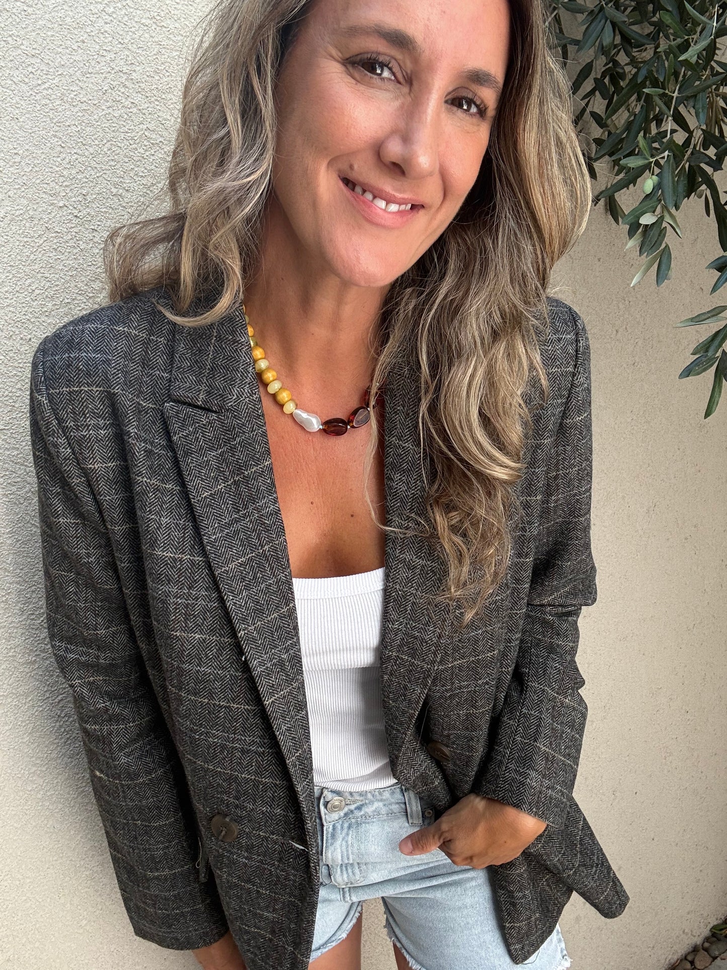 Blazer Inglés gris