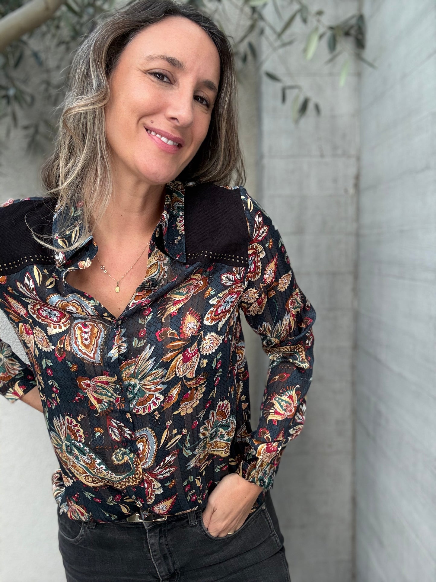 Blusa Marrueco azul