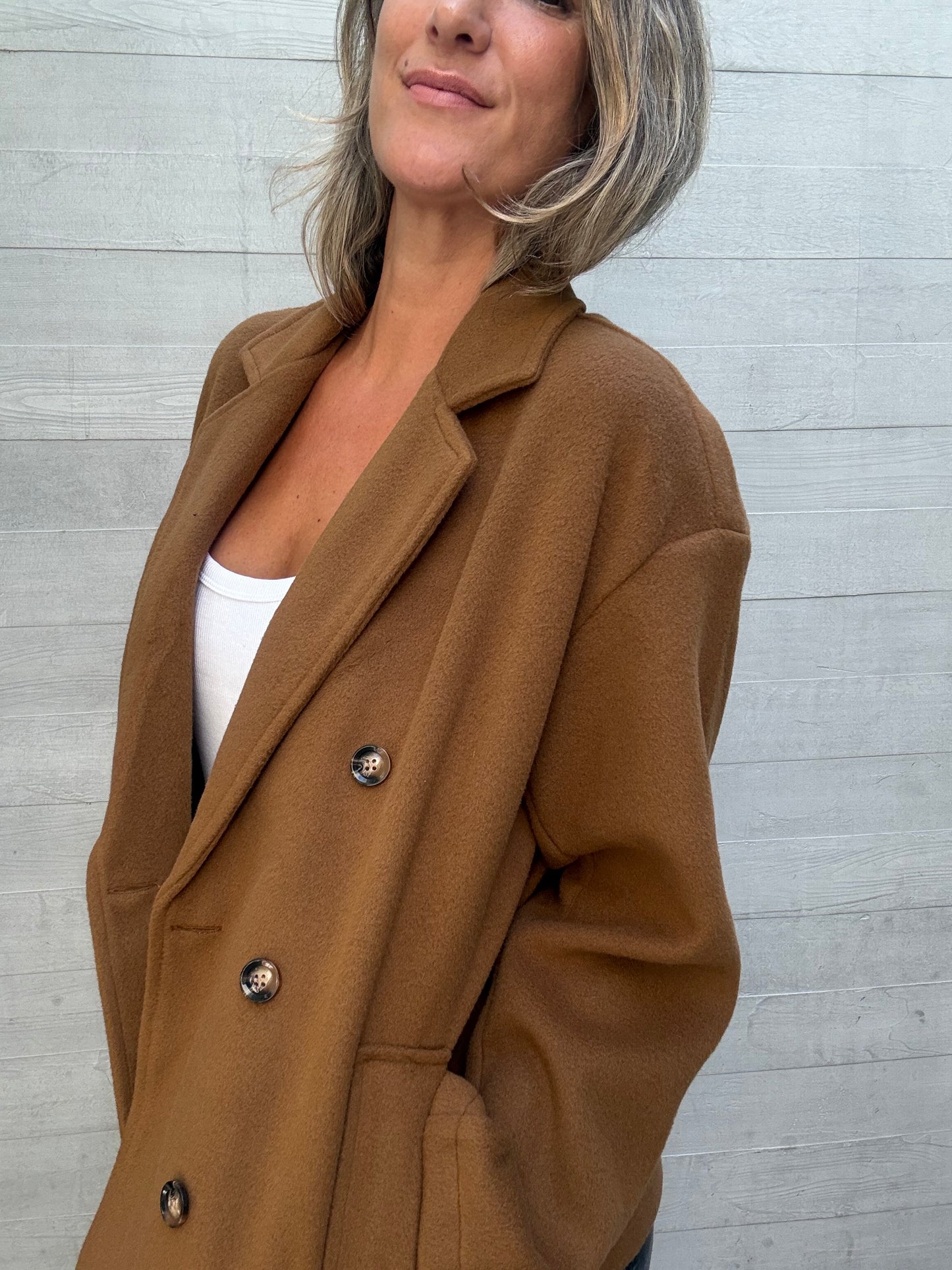 Chaqueta/ abrigo Nuria camel