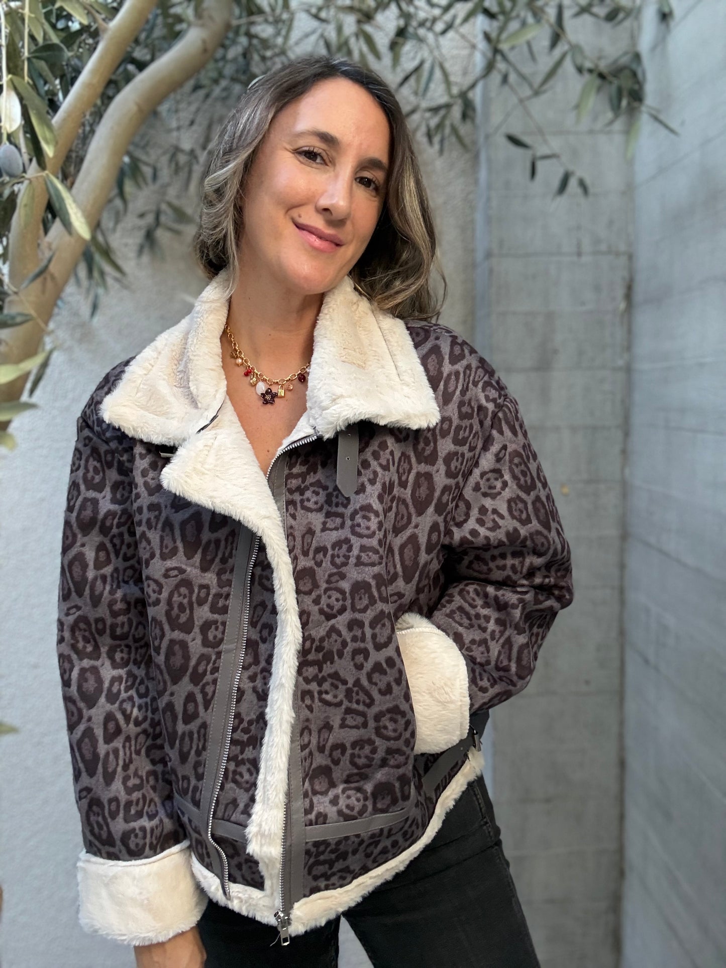 Chaqueta chiporro gris